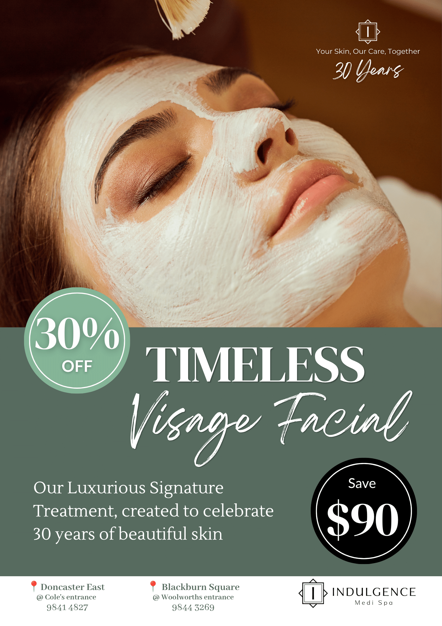 August 2026 - 30% of Timeless Visage Facial