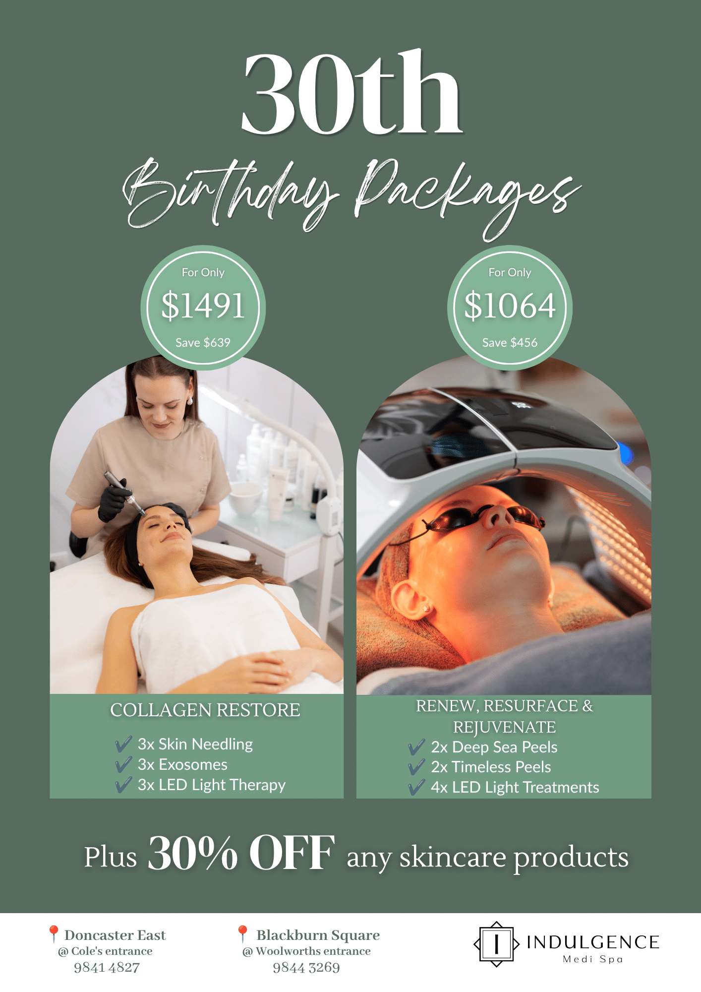 August 2026 - 30th Birthday Packages