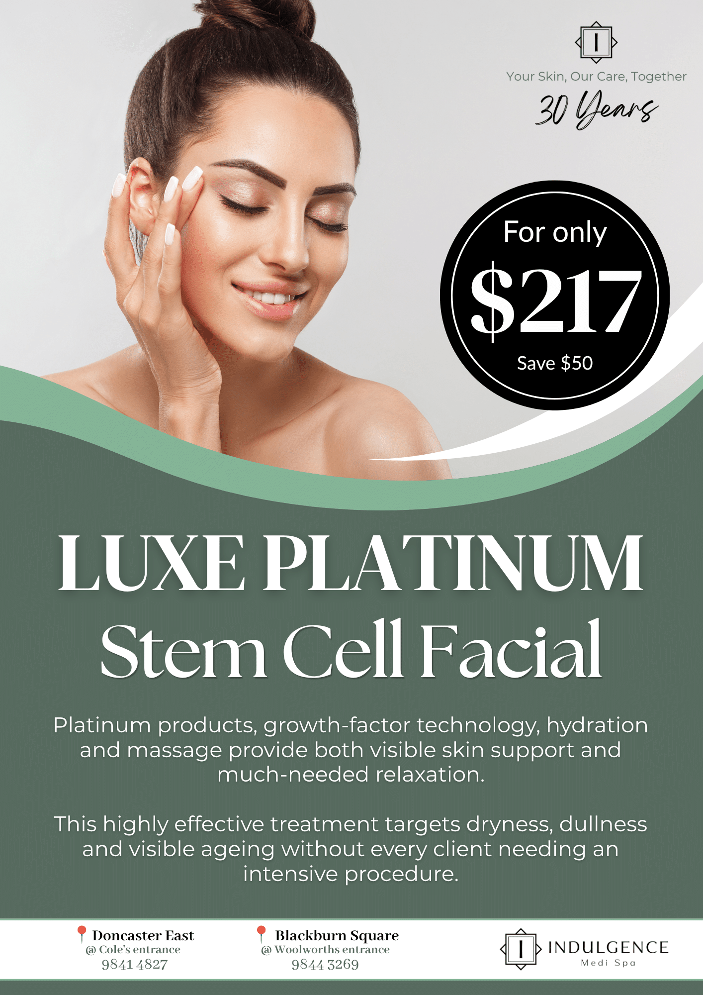 October 2026 - Luxe Platinum Stem Cell Facial